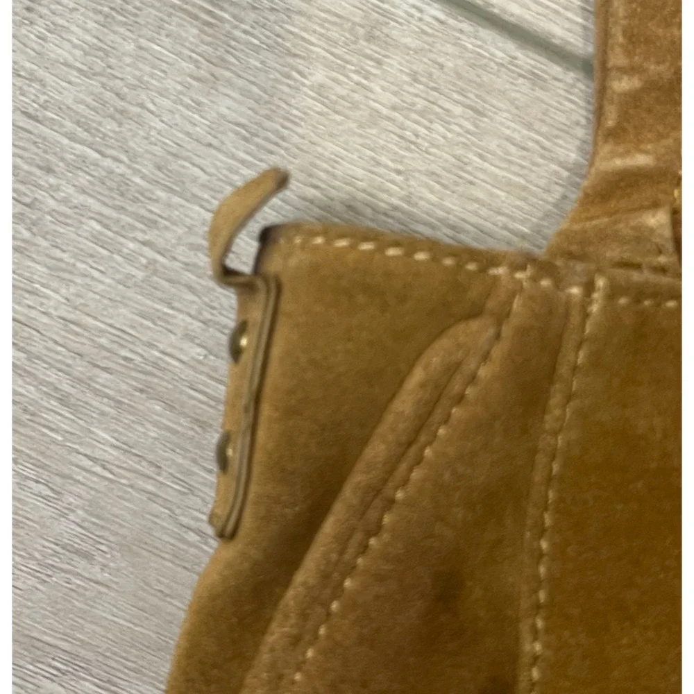 FREE PEOPLE BROWN CAMILLA CONVERTIBLE SUEDE LEATHER SHOULDER BAG BACKPACK